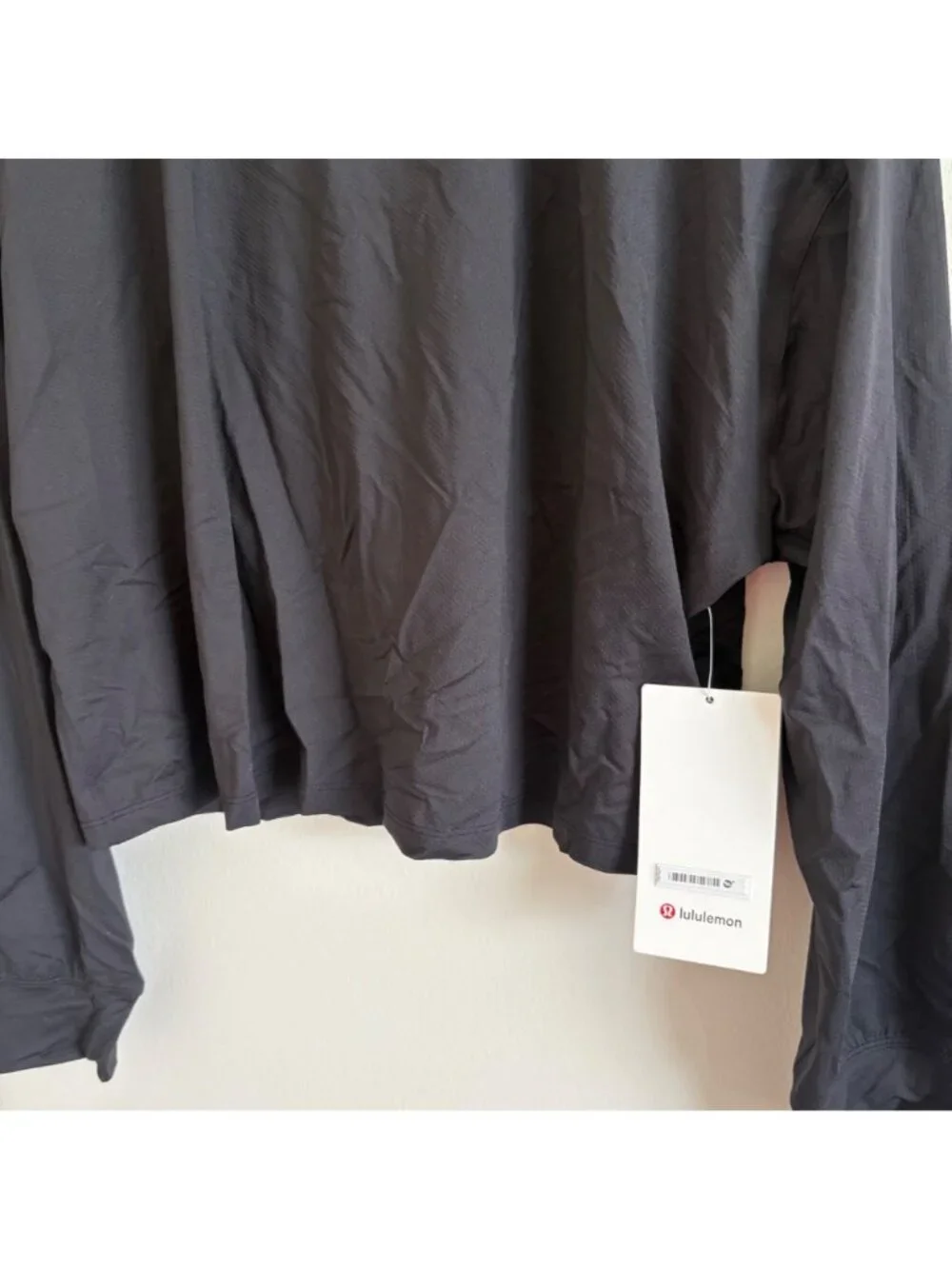 Lululemon Athletic Abrasion Resistant Training LS Shirt Black NWT Size 12